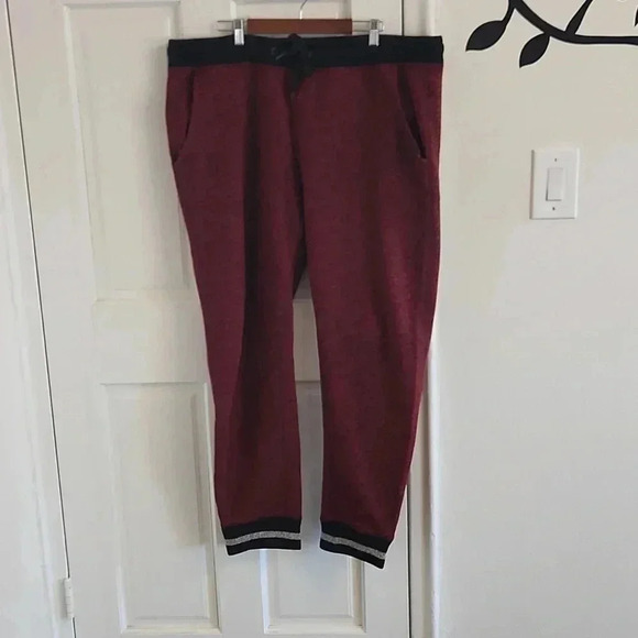 American Eagle Knit Joggers Red XL - Picture 1 of 3